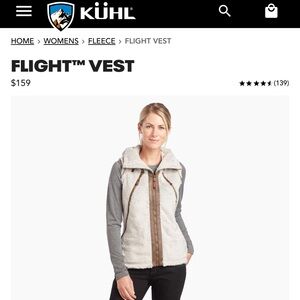 Kuhl Flight High Pile fleece vest. EUC like new
